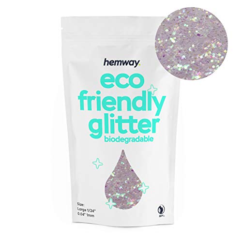 Hemway biodegradable Eco Body Glitter - Segura cosmética - 100g grande - madre de la perla