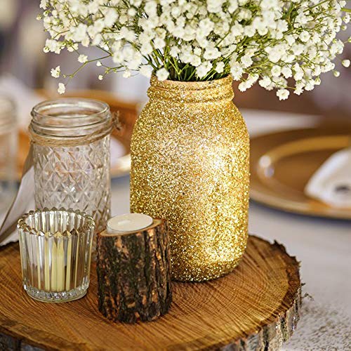 Hemway Ultra Sparkle Glitter - Super Chunky 1/8" 0.125" (3 mm) - Decoración de copas de vino para bodas, flores, cosméticos, ojos, uñas, piel y pelo, 100 g, color verde esmeralda