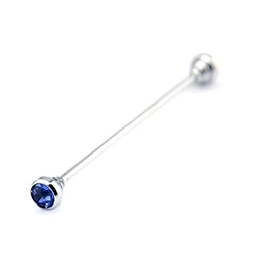 Hengxing - Broche de solapa para hombre, cobre, Diamante azul claro, Refer to description