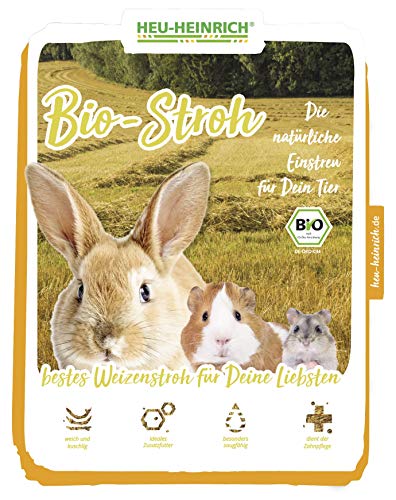Heno de Heinrich® 1 kg bio – Paja – einstreu suave para su casa Animales