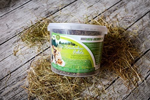 Heno de Heinrich® 1500 g bio de kräut erheu de pellets – Complemento para los alimentos Conejos y roedores.