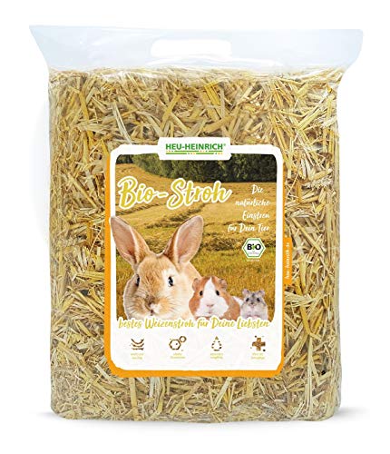 Heno de Heinrich® 6 x 1 kg bio – Paja – einstreu suave para su casa Animales