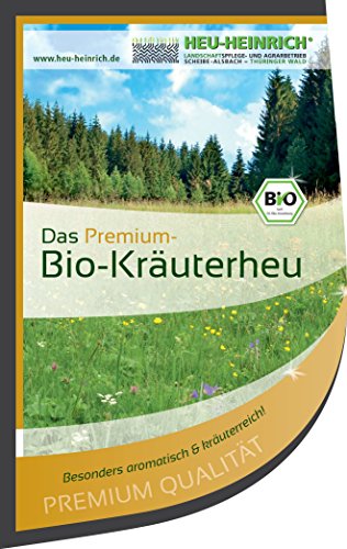 Heno de Heinrich® 750 g Premium – Bio – Berg WIESEN – kräut erheu desde el Parque Natural Bosque de Turingia