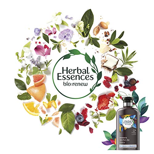 Herbal Essences Bío: Renew Hidrata Coco Acondicionador  - 6 Recipientes de 400 ml - Total: 2400 ml
