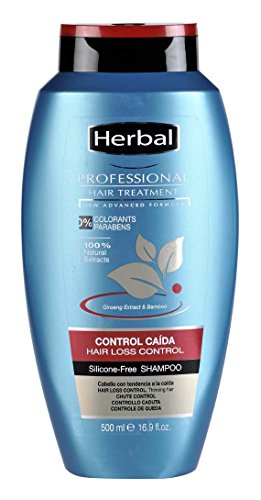 Herbal Professional Treatment Hair Loss Control Champú - 500 ml - [paquete de 3]