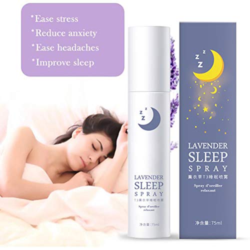 HEREB lavanda profundo sueño spray calma profundo sueño niebla almohada spray lavanda aceites esenciales insomnio terapia ayuda para dormir