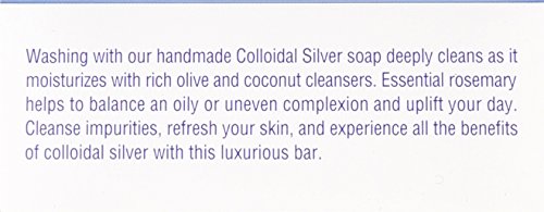 Heritage Store Jabón coloidal de plata, 3.5 oz