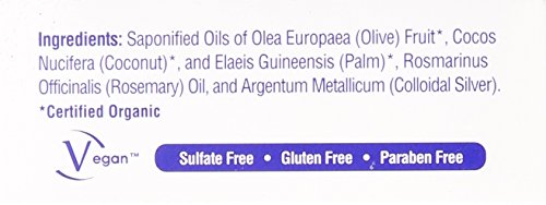 Heritage Store Jabón coloidal de plata, 3.5 oz