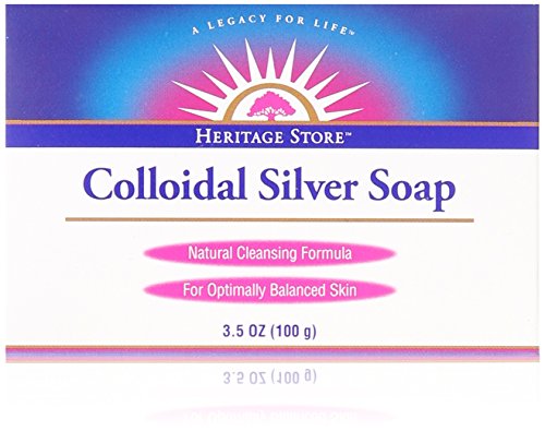 Heritage Store Jabón coloidal de plata, 3.5 oz