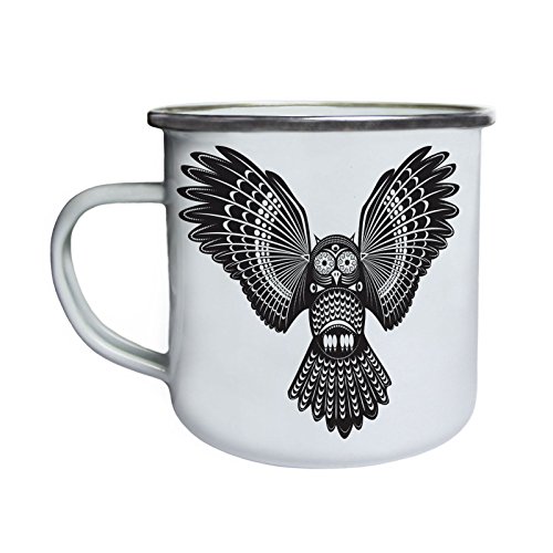 Hermosa etnia negra Eagle Retro, lata, taza del esmalte 10oz/280ml x952e