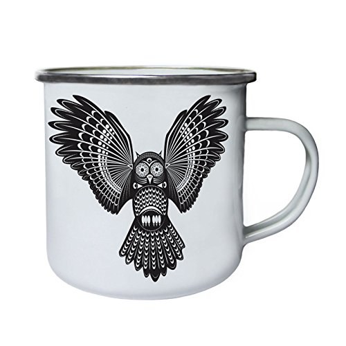 Hermosa etnia negra Eagle Retro, lata, taza del esmalte 10oz/280ml x952e