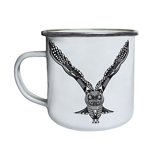 Hermosa etnia negra Flying Eagle Retro, lata, taza del esmalte 10oz/280ml y136e