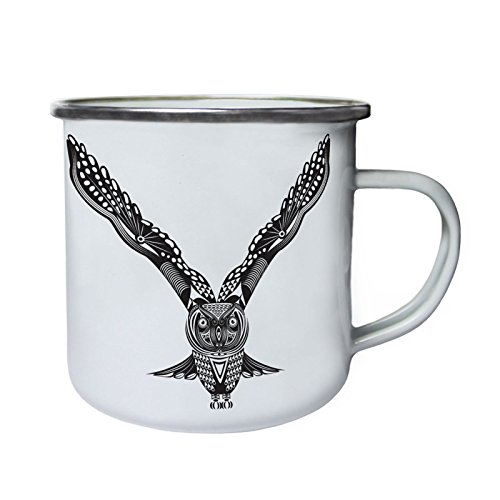 Hermosa etnia negra Flying Eagle Retro, lata, taza del esmalte 10oz/280ml y136e