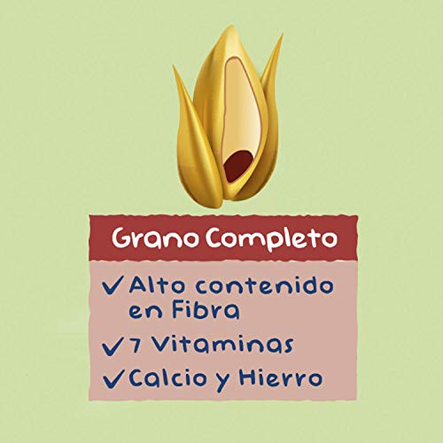 Hero Baby - Papilla de 8 Cereales con Cacao sin Azúcares Añadidos, para Bebés a Partir de los 12 Meses - Pack de 6 x 340 g