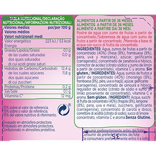 Hero - Bolsita De Fruta Nanos  gelatina Frutas Del Bosque 100 gr - Pack de 9 (Total 900 grams)