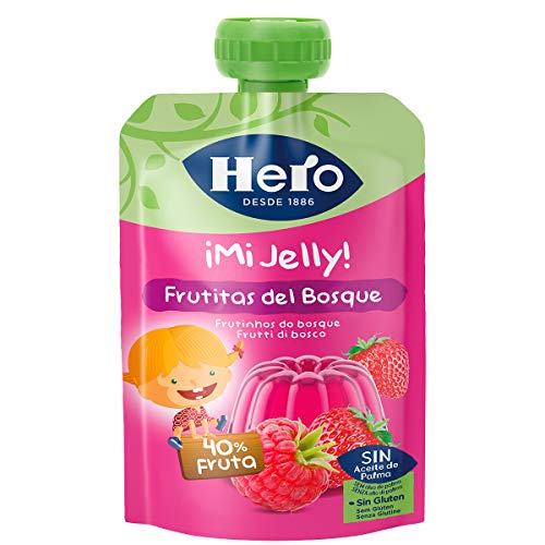 Hero - Bolsita De Fruta Nanos  gelatina Frutas Del Bosque 100 gr - Pack de 9 (Total 900 grams)