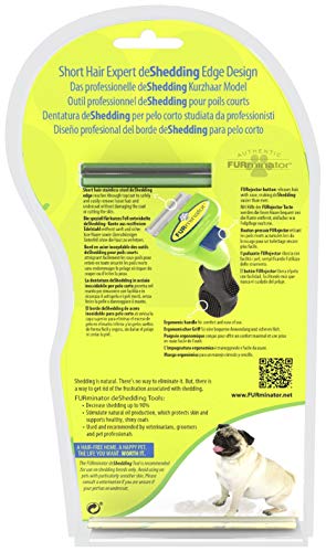 Herramienta de muda para perros pequeños de pelo corto S