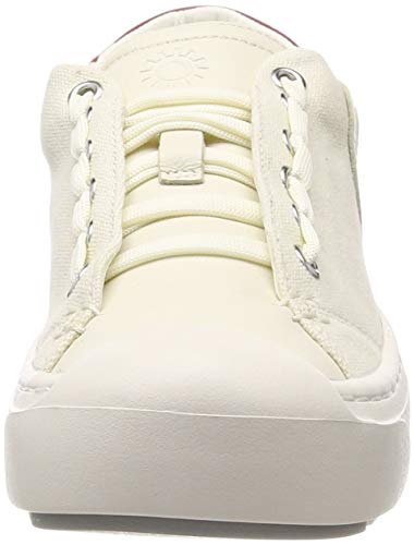heybrid Sneaker mit Patch, Zapatillas para Mujer, Blanco (Natur 5103022), 38 EU