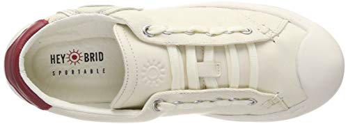 heybrid Sneaker mit Patch, Zapatillas para Mujer, Blanco (Natur 5103022), 38 EU