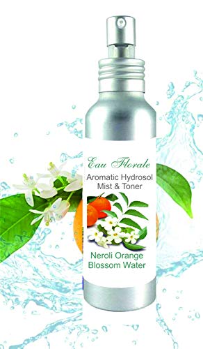 Hidrolato de Azahar Neroli 100 ml spray Agua Floral - Tónico para Piel Grasa Piel con Imperfecciones Piel Normal Piel Madura