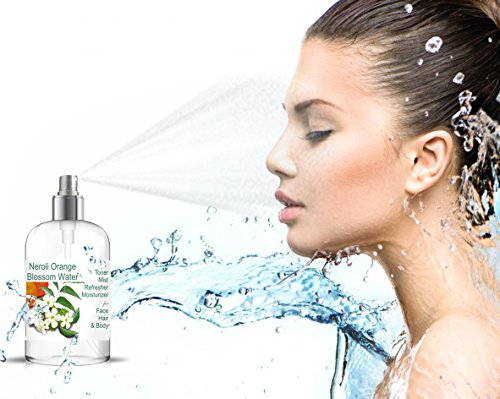 Hidrolato de Azahar Neroli 500 ml spray Agua Floral - Tónico para Piel Grasa Piel con Imperfecciones Piel Normal Piel Madura
