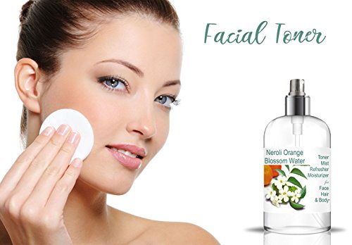 Hidrolato de Azahar Neroli 500 ml spray Agua Floral - Tónico para Piel Grasa Piel con Imperfecciones Piel Normal Piel Madura