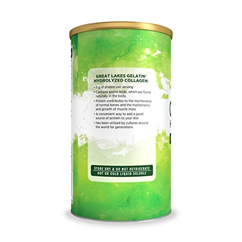 Hidrolizado de colágeno de gelatina de Great Lakes 454g (lata compatible con UK/EU)