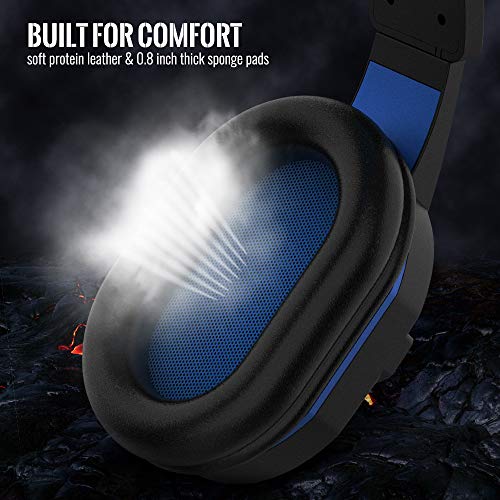 HIFI WALKER Cascos Gaming con Micrófono y Control de Volumen, Auriculares USB para PS4, Computadora Portátil, Tableta, PC