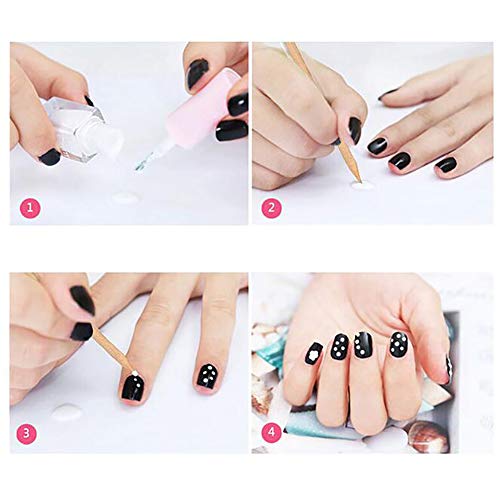 Hilai 50 UNIDS de Madera de Doble Punta para Usar en Diferentes Tareas de Manicura Nail Art Naranja Madera Stick Removedor palitos de naranjo