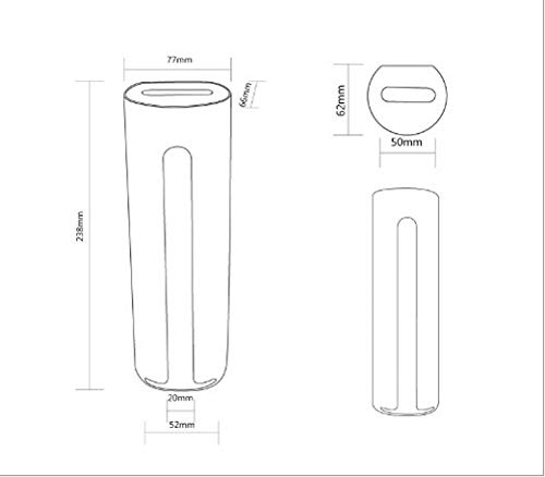 Hilai - Soporte de pared para cosméticos y almohadillas de algodón, dispensador con aperturas de fácil acceso