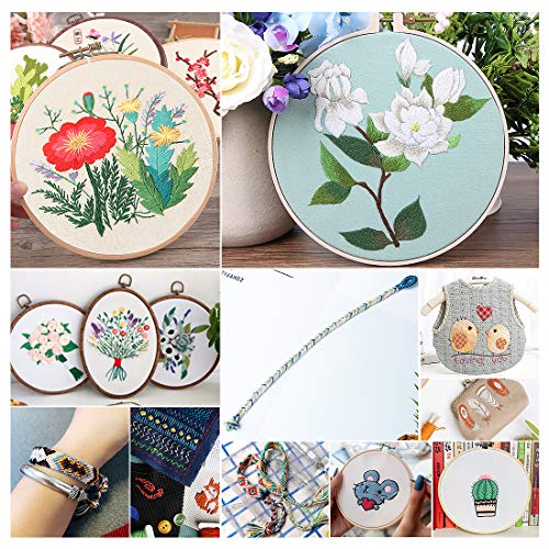 Hilos Punto de Cruz zedela, hilos para hacer pulseras, Hilo de bordar 100 Colores, punto de cruz kits, Algodón 100%