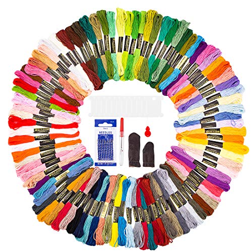 Hilos Punto de Cruz zedela, hilos para hacer pulseras, Hilo de bordar 100 Colores, punto de cruz kits, Algodón 100%