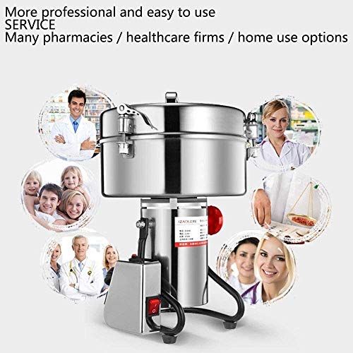 HIZLJJ Frijoles eléctrica Molino de Polvo Máquina café de la Hierba de Cereales Molino superfino Polvo Máquina 220V