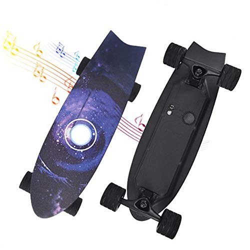HLKYB Skateboard Eléctrico, eléctrico Longboard con Motores de 350W, Velocidad máxima de 25 km/hy Alcance de 10 km, monopatín de Control Remoto para Adolescentes y Adultos