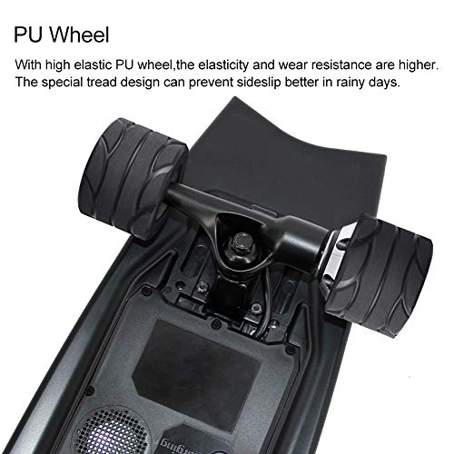 HLKYB Skateboard Eléctrico, eléctrico Longboard con Motores de 350W, Velocidad máxima de 25 km/hy Alcance de 10 km, monopatín de Control Remoto para Adolescentes y Adultos