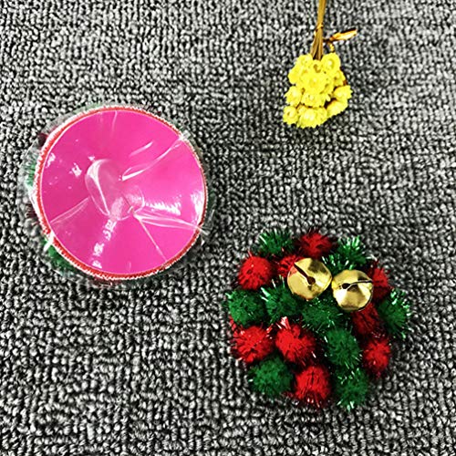 Holibanna 2 Pares de Pegatinas para El Pecho Pétalos Adhesivos Cofre Invisible Cubierta Niple Sujetador Desechable Empanadas Bola de Lentejuelas Navideñas con Campanas para Mujeres Niñas