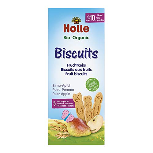 Holle Bio Galletas Manzana Y Pêra 10m+ 5x25g