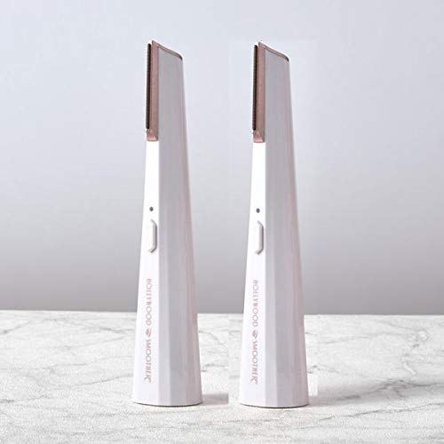 Hollywood Browzer Maquinillas de afeitar dermaplaning sónico más suave, dispositivo de depilación y exfoliación/dermaplaning 2 en 1 Blanco