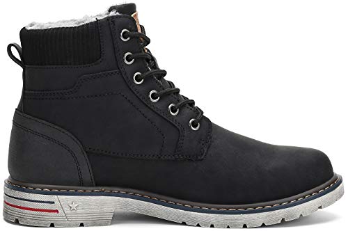 Hombre Botas de Nieve Al Aire Libre Senderismo Impermeables Deportes Trekking Zapatos Invierno Forro Piel Sneakers Calientes Botines