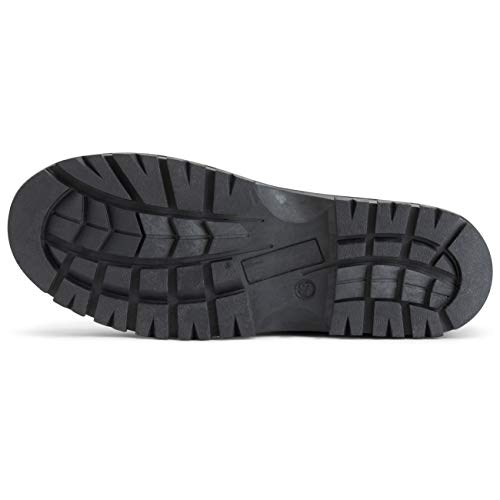 Hombre Cordones Corto Nylon Invierno Nieve Lluvia Cordones Pato Botas - BLK41 - AYC0141