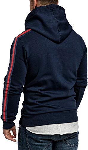 Hombre Sudadera con Capucha Deportiva Manga Larga Hoodie Casual Camisa de Entrenamiento