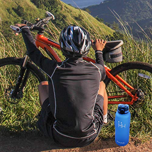 HoneyHolly Botella de Agua Deportes 1500ml Sin Bpa & Apertura con un Solo botón Reutilizable Filtro Botella Gimnasio Tritan Plástico para Niños, Sport, Gimnasio, Trekking, Bicicleta
