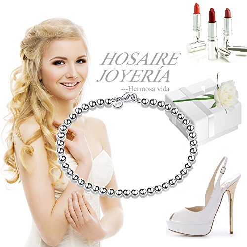Hosaire Elegante y con Estilo Pulsera de Plata de Flor de la Perla Pulseras Mujeres de la Joyería Accesorios