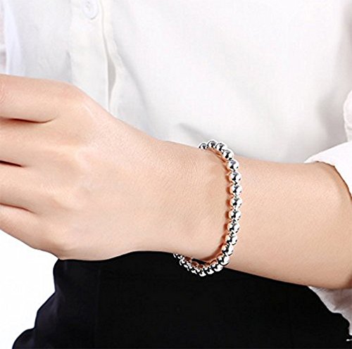 Hosaire Elegante y con Estilo Pulsera de Plata de Flor de la Perla Pulseras Mujeres de la Joyería Accesorios