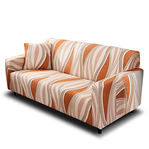 HOTNIU Funda Elástica de Sofá Funda Estampada para sofá Antideslizante Protector Cubierta de Muebles (Dos Plazas, Modelo_sx)