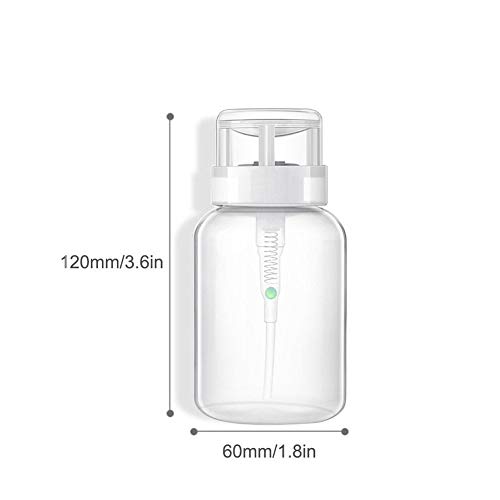 Househome 200 ML Mode portátil Touch Bomba, Bomba de removedor de Esmalte de uñas, Botella de plástico vacío de dispensador, Recipiente de cosmética de Botella vacío