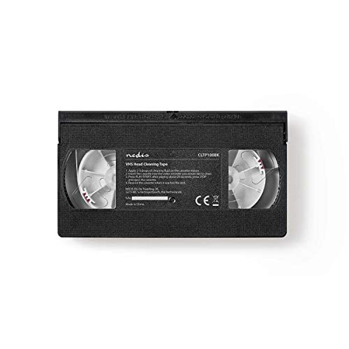HQ VHS Head Cleaner - Cinta de Limpieza VHS-C, Negro
