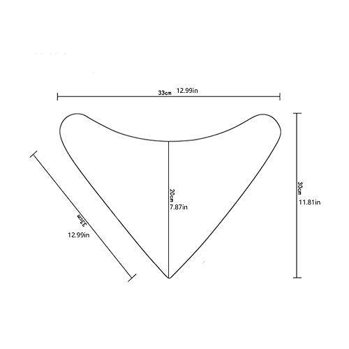 Httzhongchuang Toalla de Saliva, Paquete de 8 Bufandas Triangulares de algodón, Baberos de bebé de Doble Capa, Htt062-3