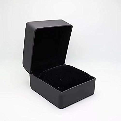 HUATINGRHPM Caja de Reloj, Caja de empaquetado de la Caja Redonda de la Caja de Reloj de Cuero de la PU con la pequeña Caja de la Tabla de la Almohada, Red