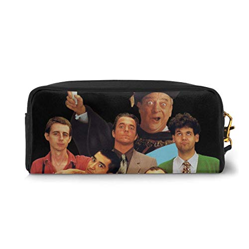 huatongxin Oingo Boingo Estuche de cuero para lápices Estuche de cosméticos y estuche de viaje para oficina y regreso a la escuela